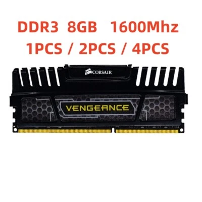 Corsair Vengeance 32GB 16GB 8GB DDR3 1866MHz 1600MHz CL10 Desktop Memory RAM LOT - Image 1 of 4