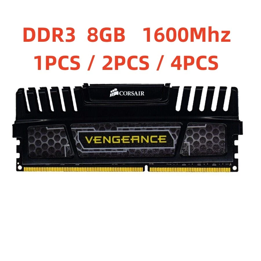 Corsair Vengeance 32GB 16GB 8GB DDR3 1866MHz 1600MHz CL10 Desktop Memory RAM LOT - Image 1 of 4