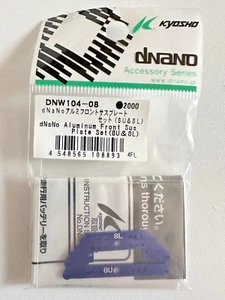 Kyosho Dnano - DNW104-08 Aluminum Front Sus Plate 8U 8L Blue / Tuning NEW NIB - Bild 1 von 1