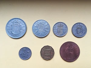 1961 Set Coins Inc Rare Scottish shilling Year to Remember - 7 coin set 1961 (C) - Picture 1 of 10