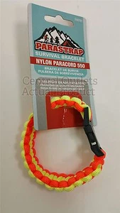 Orange Yellow Parastrap Paracord Survival Bracelet 9 Ft Cord Military Grade 550 - Picture 1 of 1