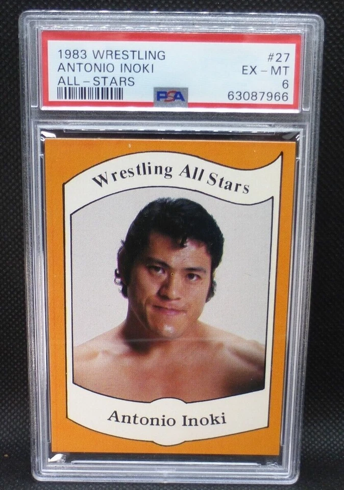 1983 Wrestling All-Stars Series A Antonio Inoki 27 PSA 6 EX-MT RC Rookie WWE WWF - Image 1 of 4