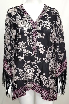 Blusa com franjas Johnny Was Edina US$ 280 nova com etiquetas - M - JW48950425 - Imagem 1 de 4