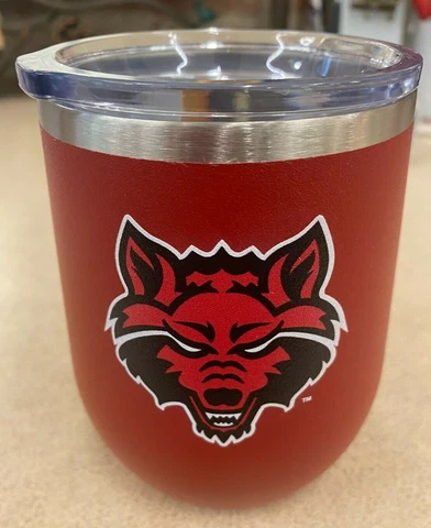 Arkansas Red Wolves ASU 12 Ounce Tumbler Polar Camel Wine Glass Jonesboro AR Cover