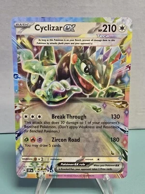 Pokemon TCG Cyclizar ex 159/191 Sv08: Surging Sparks Holo Double Rare Holo NM - Image 1 of 4