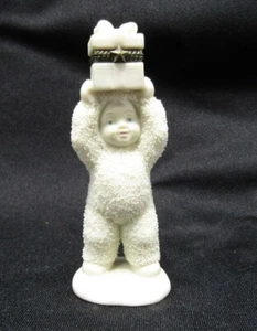 Snow Baby "Guess" 2000 Dept 56 Figurine With Trinket Box - Picture 1 of 5