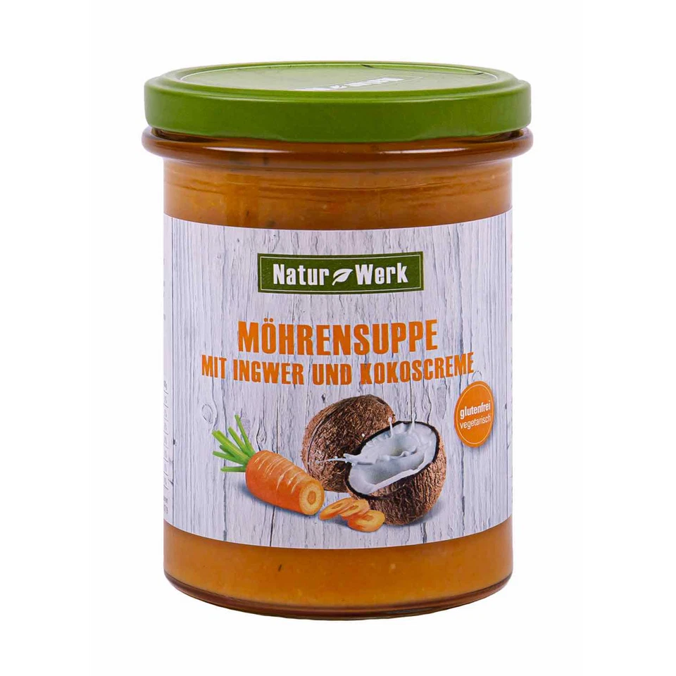 Naturwerk Zuppa di Cocco Carote-Zenzero 6x385ml - Zuppa Lausitzer - Immagine 1 di 1