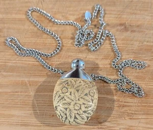 Vintage 1976 Estee Lauder Perfume Necklace Pendant, With Applicator - Picture 1 of 7