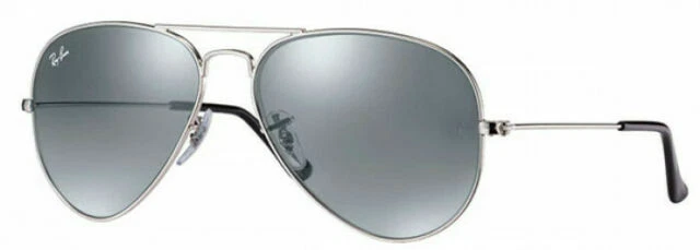 Ray-Ban Aviator Mirror RB3025 58 14 Occhiali da Sole - Argento