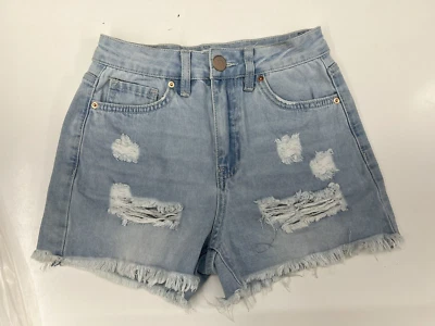 Womens YMI Dream Jean Shorts Size 0/24 Light Wash Denim - Image 1 of 4