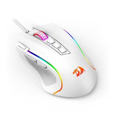 Professional M612 Predator RGB Wired Optical Gaming Mouse 8000 DPI, White, Black - Image 1 of 4