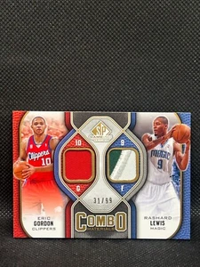 Parche de materiales combinados CP-ER 2009-10 SP USADO juego/99 Eric Gordon Rashard Lewis - Imagen 1 de 2