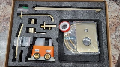 Комплект золотых смесителей для душа 10 дюймов комбинированный комплект насадка для дождя носик для ванны с смесительным клапаном - Изображение 1 из 4