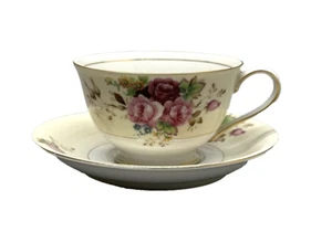 Teetasse und Untertasse Set Floral Made In Occupied Japan - Bild 1 von 10