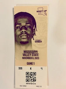 LSU TIGERS vs MISSISSIPPI VALLEY STATE, 6. NOVEMBER 2023, TICKET STUB- - Bild 1 von 1
