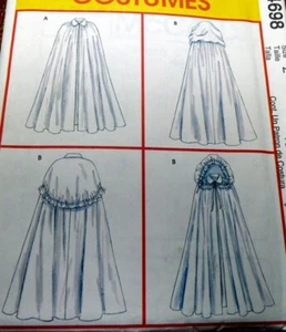 Victorian CAPES McCalls Pattern Sewing Pattern L-XL UC M4698 - Picture 1 of 1