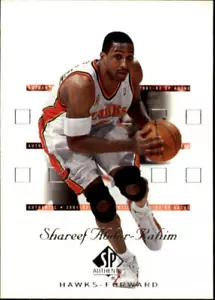 2001-02 SP Authentic Basketball Card Pick - Picture 1 of 224