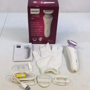 Philips BRL136 Womens White Purple Cordless Lady Electric Body Shaver Used