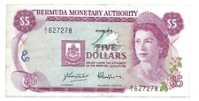 Bermuda Monetary Authority 1978 $5 Note P #29a (writing)