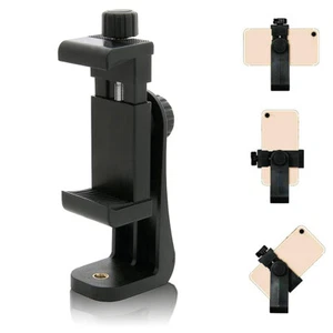 Tripod Phone Mount Holder Head 1/4”Standard Screw Adapter for Cell Phone Camera - Picture 1 of 7