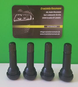NUEVAS válvulas de goma TR413 45mm válvula neumáticos sin manguera llantas de aluminio llantas de acero - Imagen 1 de 2