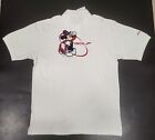 The Disney Store Mickey Mouse Golf besticktes Poloshirt vorne/hinten Herren 2XL