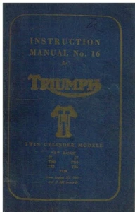 TRIUMPH 5T 6T TIGER 100 110 TROPHY TR5 TR6 BONNEVILLE 120 ORIG '56 REPARATURANLEITUNG - Bild 1 von 1