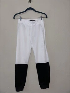 Akadimiks Youth Joggers Black And White Size M (10/12) - Picture 1 of 4