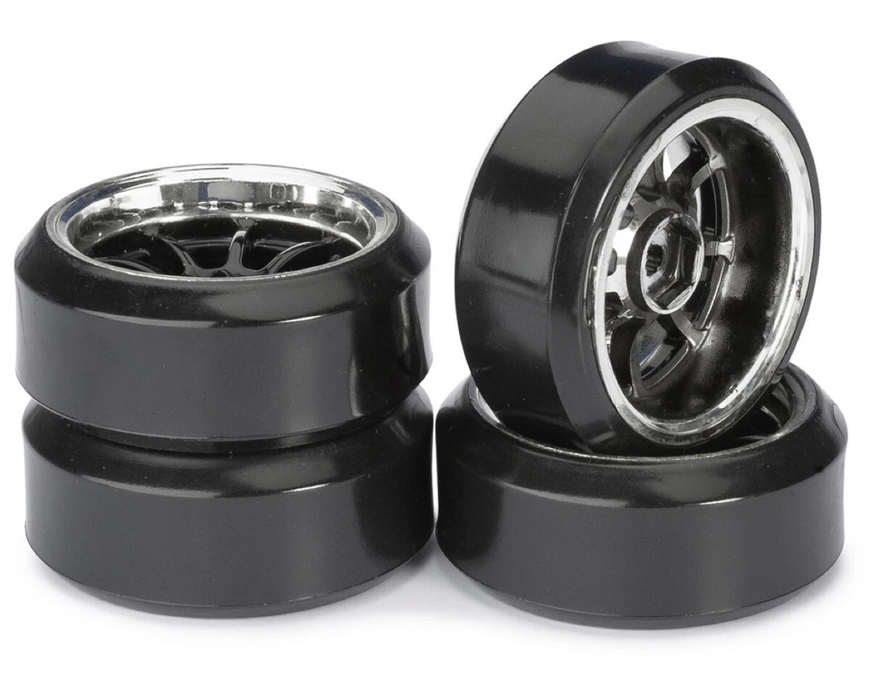 Absima Räderset Drift LP 9-Speichen Profil C schwarz chrom 1:10 4 St.  ... - Bild 1 von 1