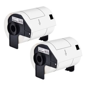 2Roll 4.07"x6.4" Large White Paper Shipping Labels DK-1247 for Brother QL-1050N - Picture 1 of 23