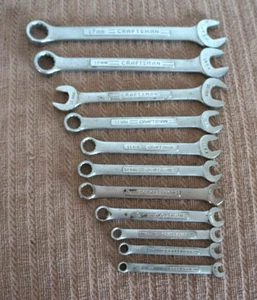 Vintage Craftsman 11pc Metric Combination Wrench Set Forged in USA - Bild 1 von 11