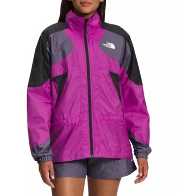 Chaqueta para mujer The North Face L Windwall X calce relajado púrpura, negra y gris nueva con etiquetas Foto 1 de 4