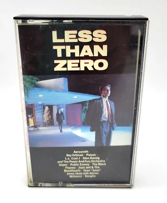 LESS THAN ZERO Soundtrack Cassette Tape OG 1987 PUBLIC ENEMY SLAYER DANZIG Rare - Image 1 of 4
