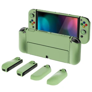 Funda protectora delgada PlayVital AlterGrips para Nintendo Switch OLED verde matcha - Imagen 1 de 10
