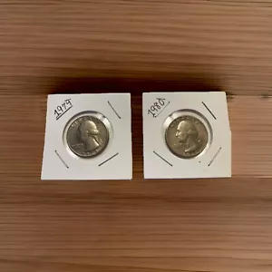 1979 & 1980 Quarters ~ No Mint Mark ~ “In Cod We Trust Error” - Picture 1 of 2
