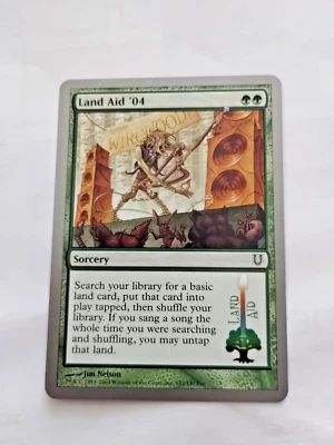 MTG Land Aid '04 Unhinged Regular Common - Uncirculated - Image 1 of 3