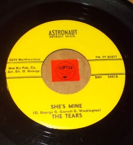 THE TEARS - SHE'S MINE - HURT / LISTEN - DOO WOP POPCORN - Picture 1 of 3