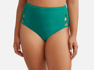 Women's Terra & Sky Size 3X High Waisted Swimsuit Bottoms CABO BLUE NWT - Picture 1 of 3