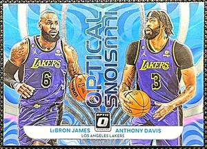2022-23 Panini Donruss Optic Optical Illusions LeBron James Anthony Davis #3 - Bild 1 von 2