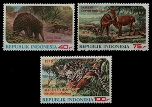 Indonesia 1978 - Mi-Nr. 908-910 ** - MNH - Animales salvajes / Animales salvajes - Imagen 1 de 1