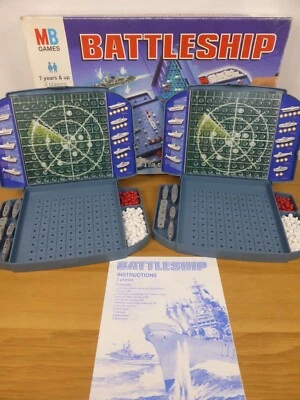 Vintage Battleships Board Game 1996 Edition by MB Games Naval Strategy Complete - Image 1 of 4