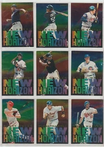 9 DIFFERENT: 1997 FLEER NEW HORIZON INSERTS - Picture 1 of 2