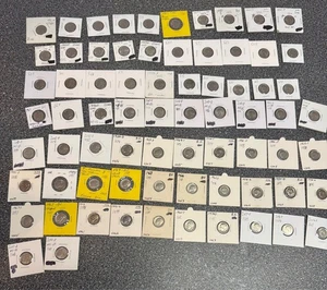 72 Piece USA 10 Cent Roosevelt Dime Coin Collection 1965-2021 #38 - Picture 1 of 10