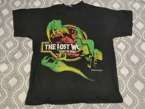 Vintage 1997 Jurassic Park The Lost World Kinder Jungen schwarzes T-Shirt Gr. XL - Bild 1 von 7