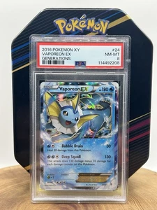 PSA 8 NM/ MINTVaporeon EX 24/83 XY 2016 Generations Ultra Rare Holo Pokemon - Picture 1 of 4