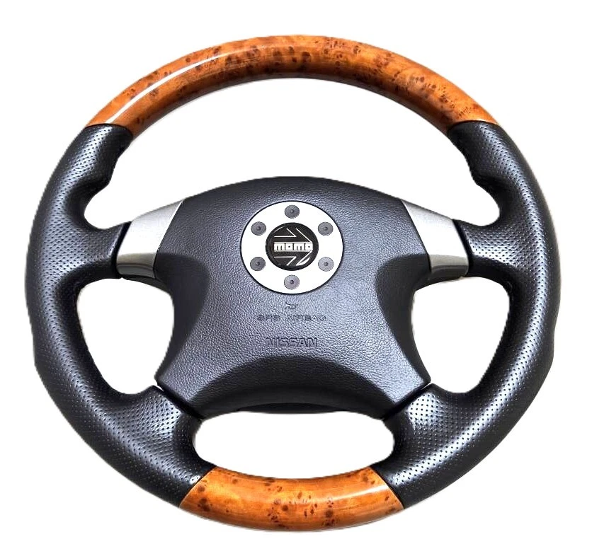 Volante Nissan Opción OEM Madera Arce MOMO E51 V35 M35 Infiniti G35 JDM Foto 1 de 4