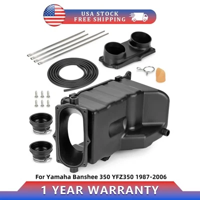 Caja de aire + tapa de botas conducto de admisión para Yamaha Banshee 350 caja de filtro de aire caja 87-06 Foto 1 de 4