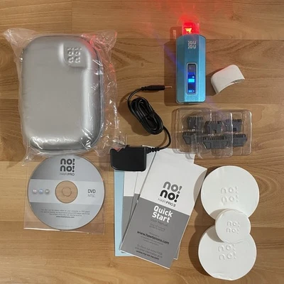 no! no! Dispositivo de depilación profesional HAIR modelo azul 8800 con adaptador Foto 1 de 4