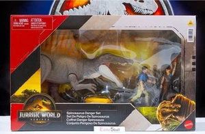 NUOVO MATTEL Jurassic World REBIRTH Spinosaurus Danger Set Modellino 2025 - Foto 1 di 3