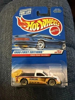 Hot Wheels 1999 Primeras Ediciones Pikes Peak Tacoma Blanco 19 de 26 Coches # 924 Nuevo Foto 1 de 2
